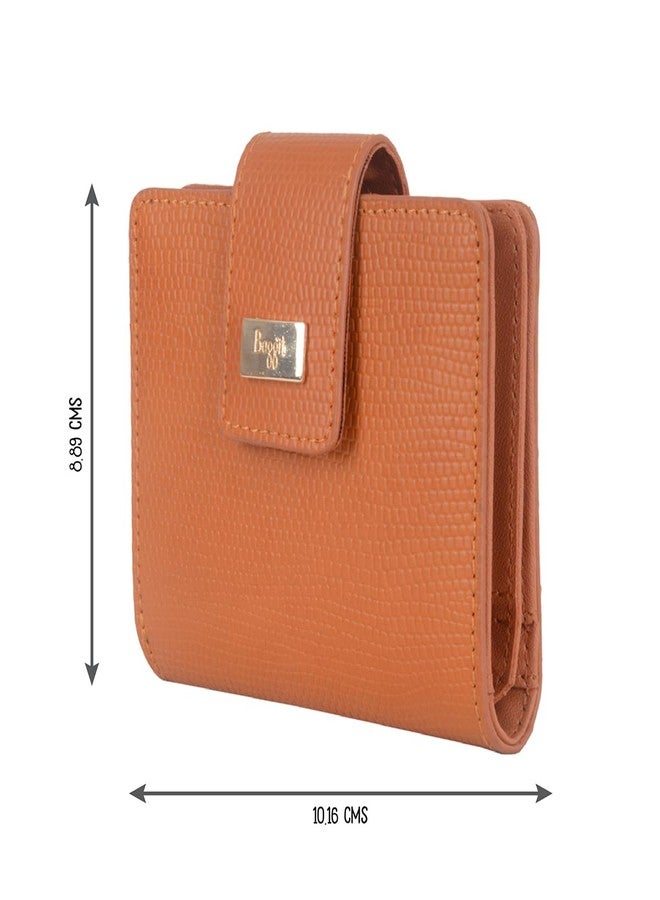 Baggit Women Orange Wallet Small Size | Ladies Stylish Purse Bag | Credit Card Money Holder - Image 3